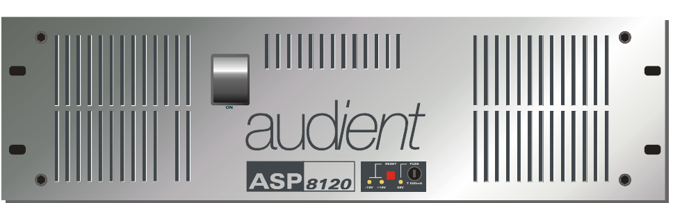 ASP8120 console power supply front panel shown in the original ASP8024 manual