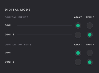 Horizon 8P – Hardware Settings & mehrere Geräte, Digitalmodus