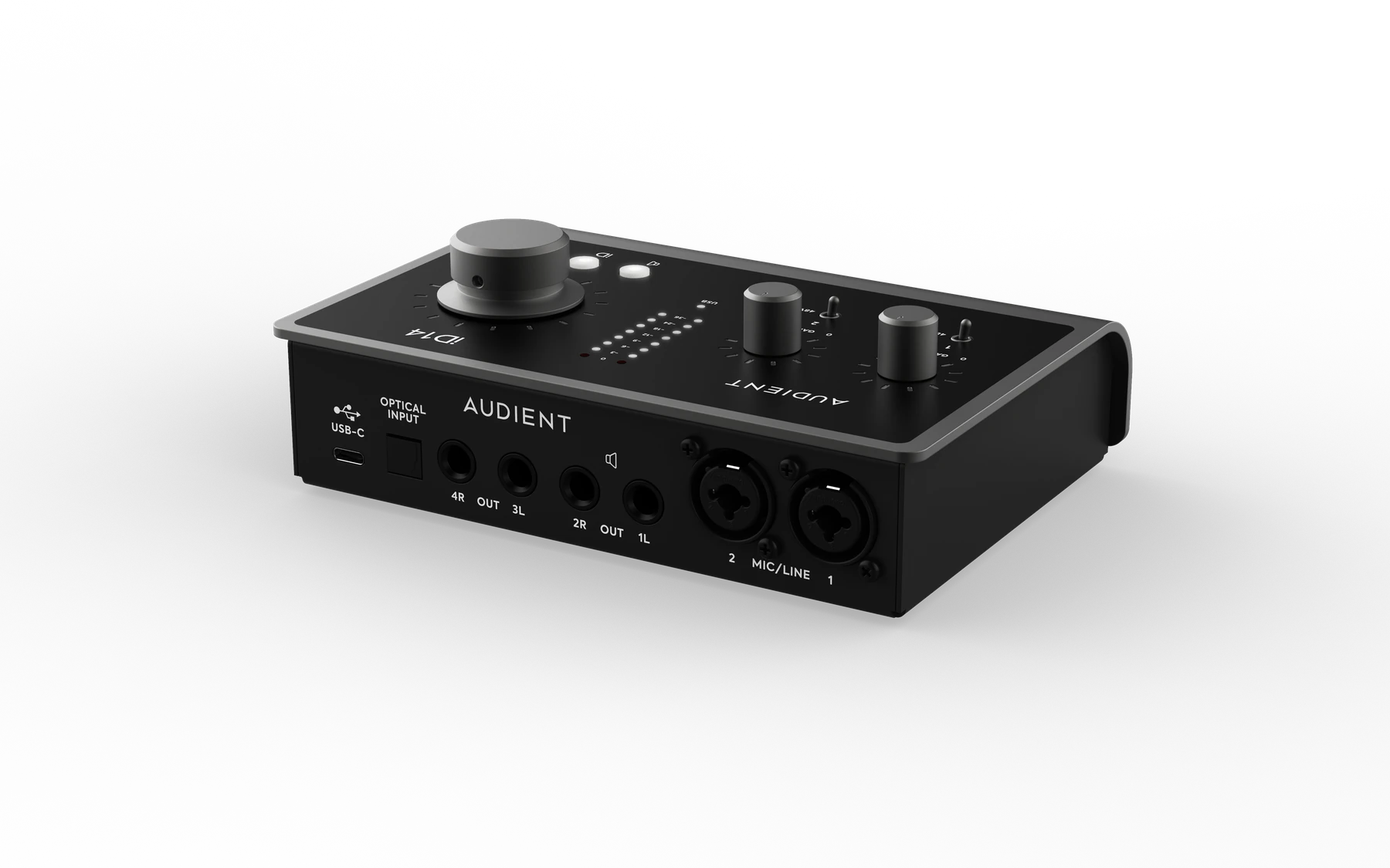 Audient iD14 MKII rear and side connections