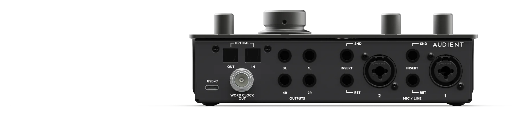 iD24 rear-panel connections