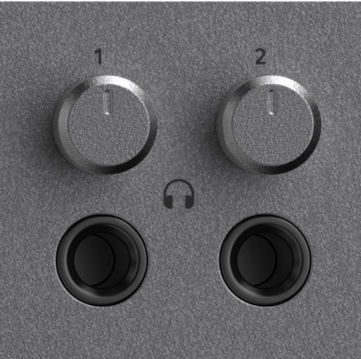 iD48 independent headphone outputs and controls