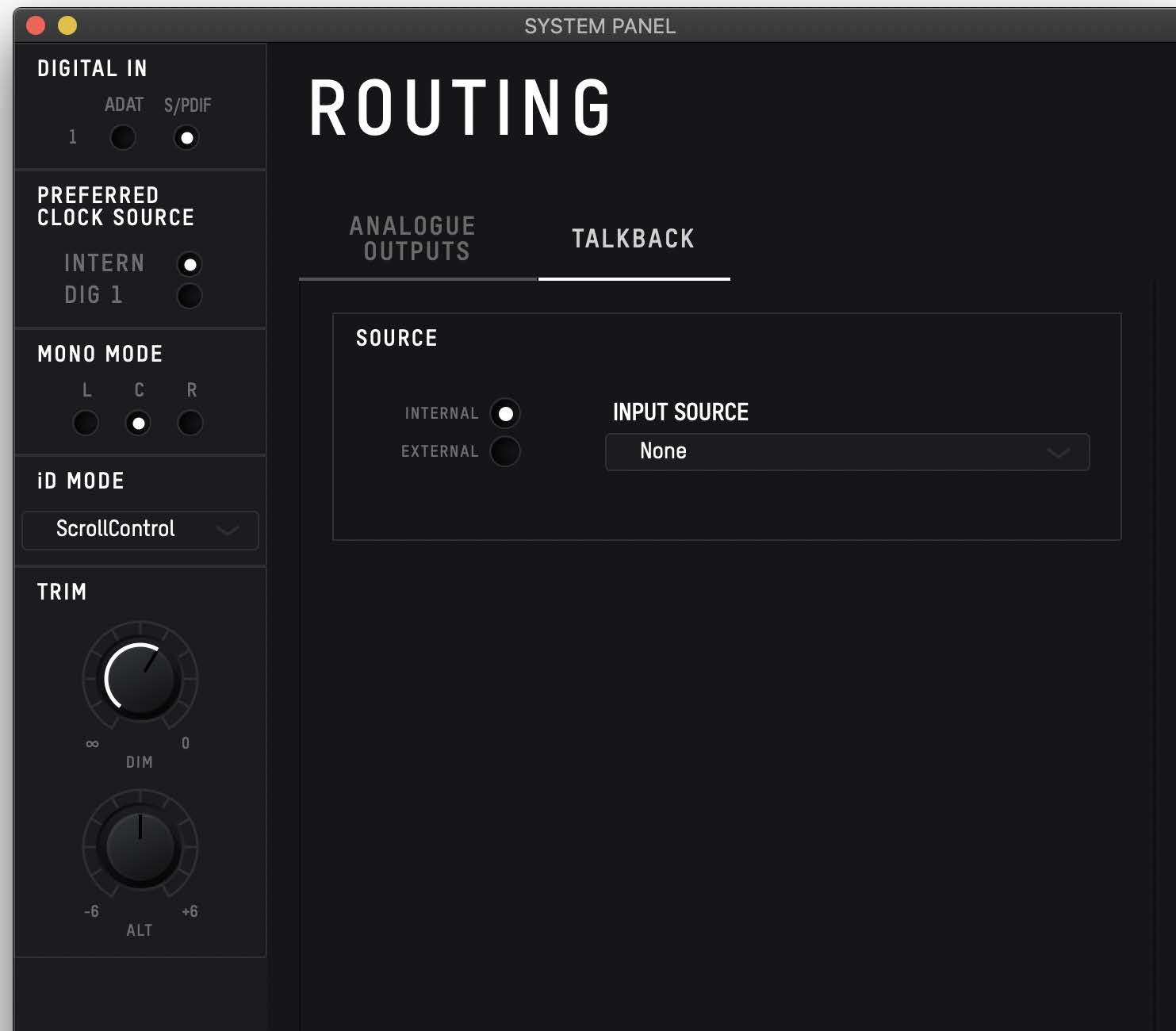 iD Mixer Talkback setup using an iD14 input