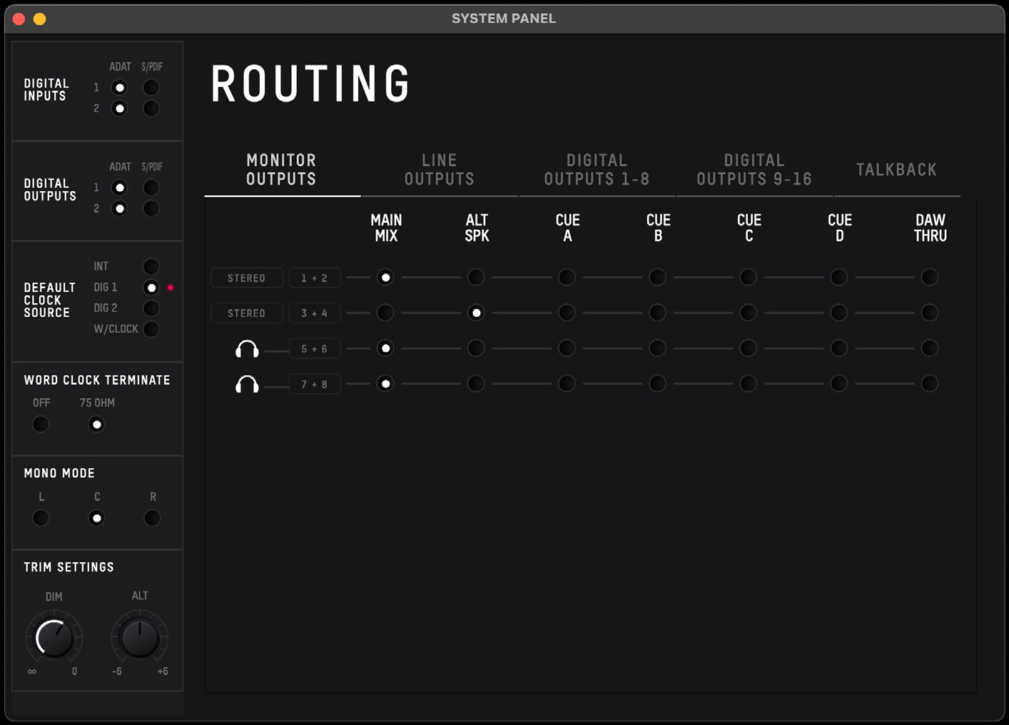 iD48 routing matrix