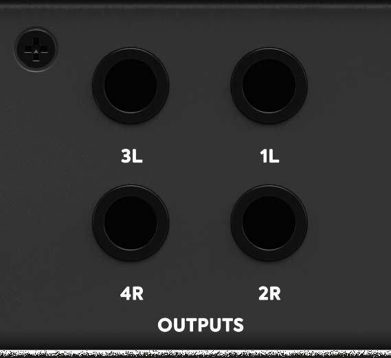 Rear speaker outputs