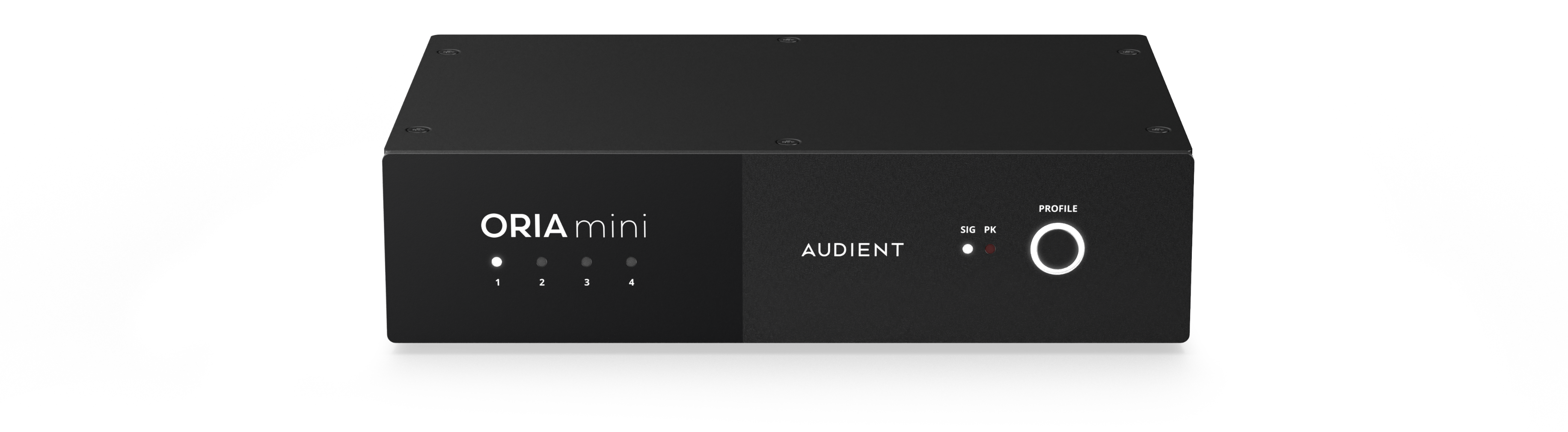 ORIA Mini, vista del producto desde el frente y arriba