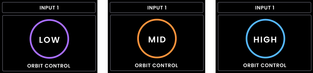 Horizon 8P Motion UI ORBIT impedance options