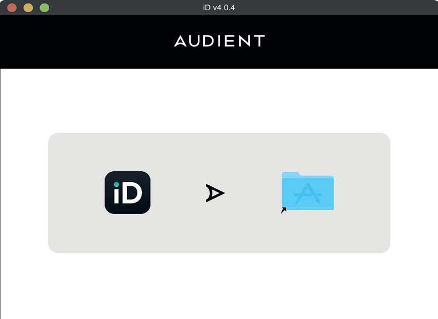 macOS पर iD app installer