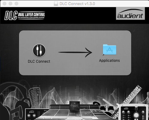 DLC Connect application on macOS