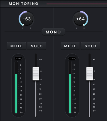 Horizon 32 Mixer & Channel Strips, Building a monitor mix
