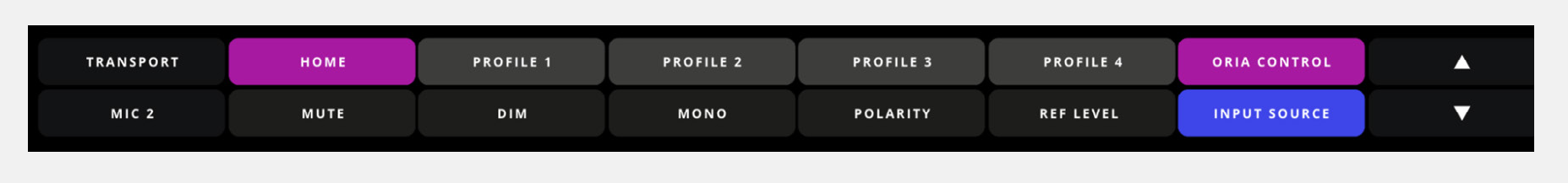 ORIA EUCON Control Lower monitor page