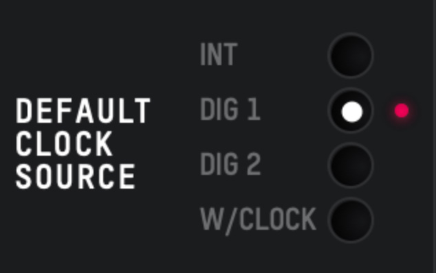 iD48 の外部クロックステータス表示