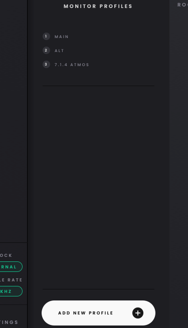 Horizon 32 Monitor Profiles & Speaker Layouts