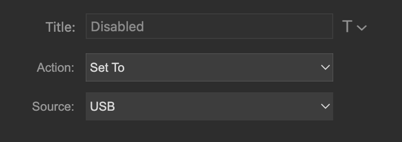 Stream Deck Input Source 동작 설정