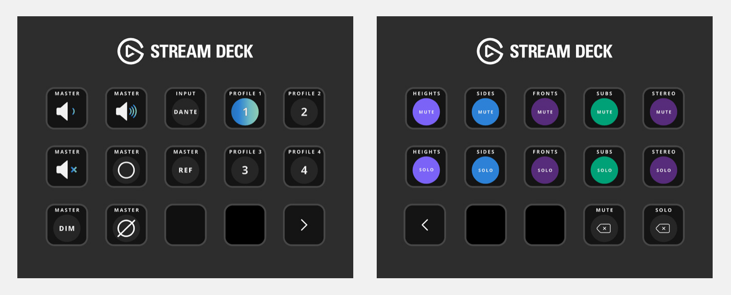 Stream Deck MKII의 ORIA 컨트롤