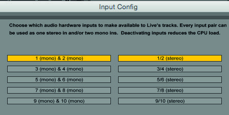 이전 Ableton Live Input Config 예시