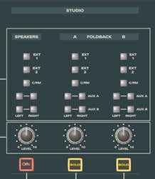 ASP4816 Classic Studio 및 Foldback 컨트롤