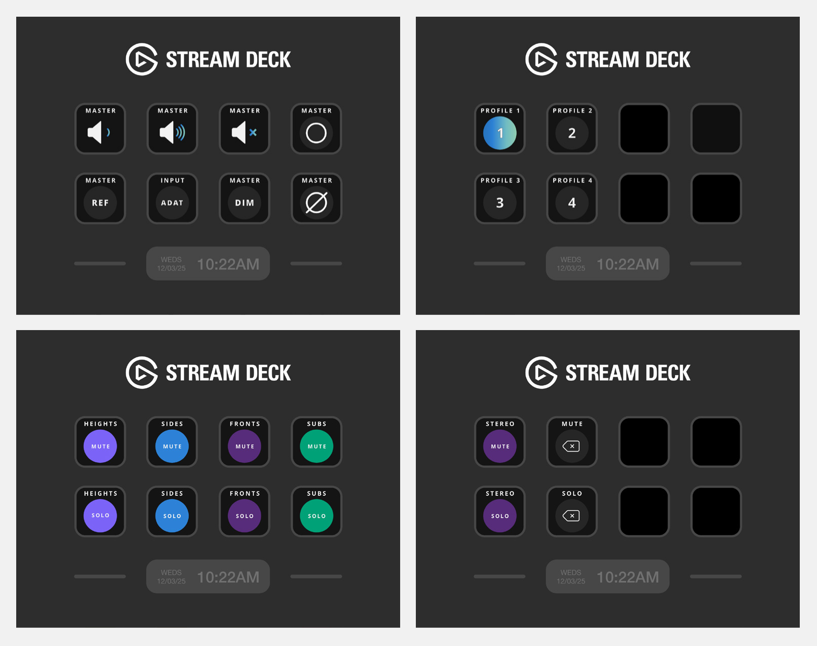 Stream Deck Neo 上的 ORIA 控制