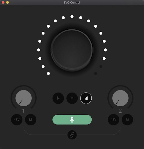 EVO 4 的 EVO Control 窗口
