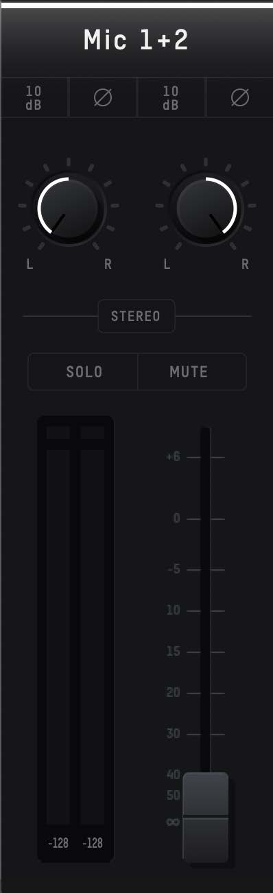 iD Software Mixer 通道条