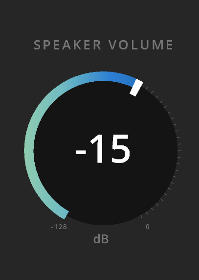 ORIA Control 中的 Speaker Volume 控件